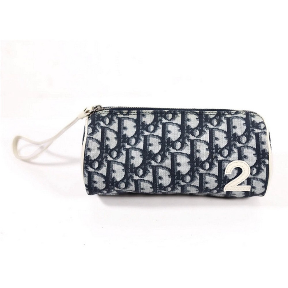 SOLD Vintage Christian Dior Trotter Monogram Wristlet Pouch Case Purse Bag